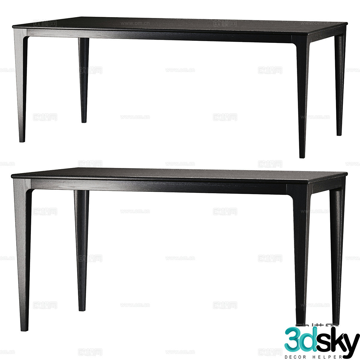 Modern table 3D model