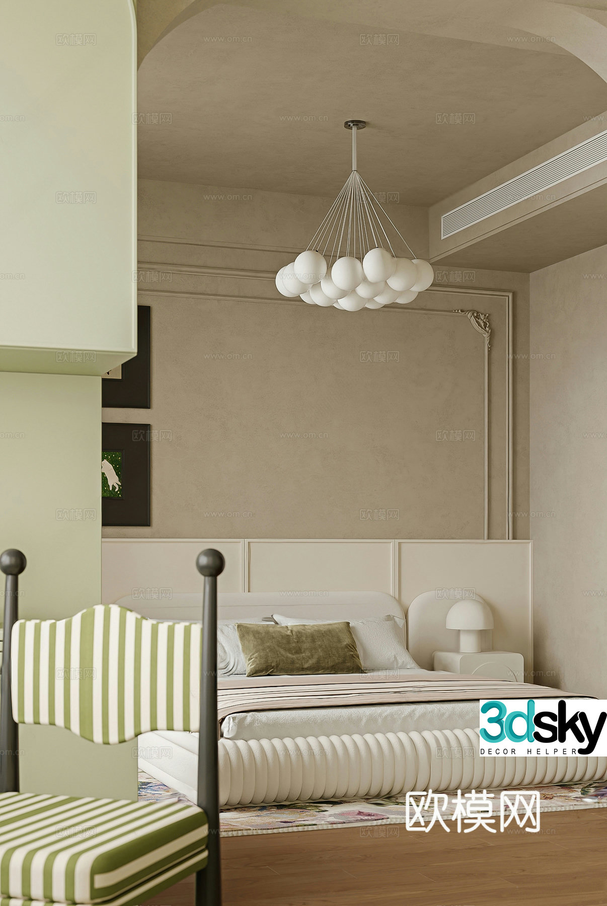 Middle-aged children’s room 3D model