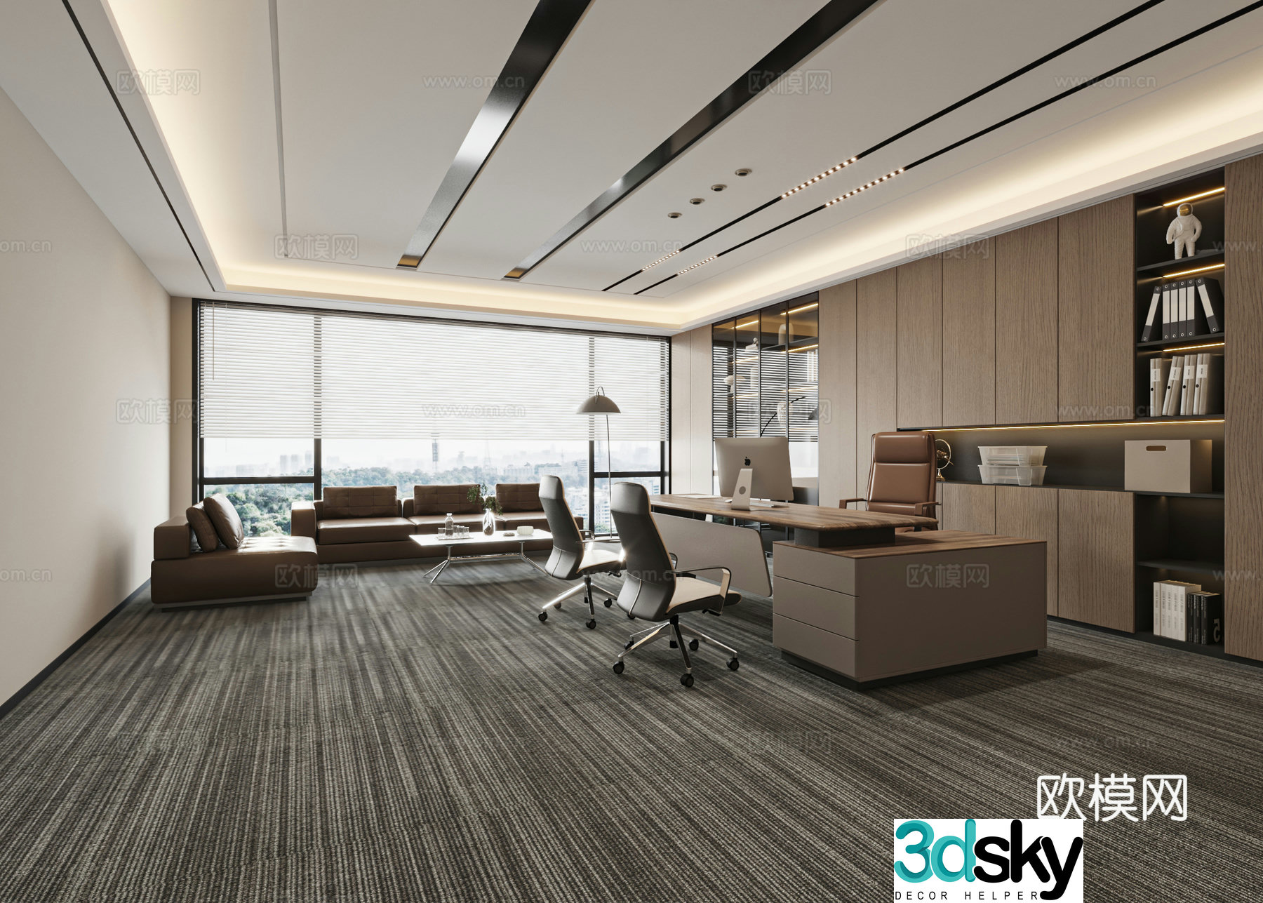 General manager office 3d model