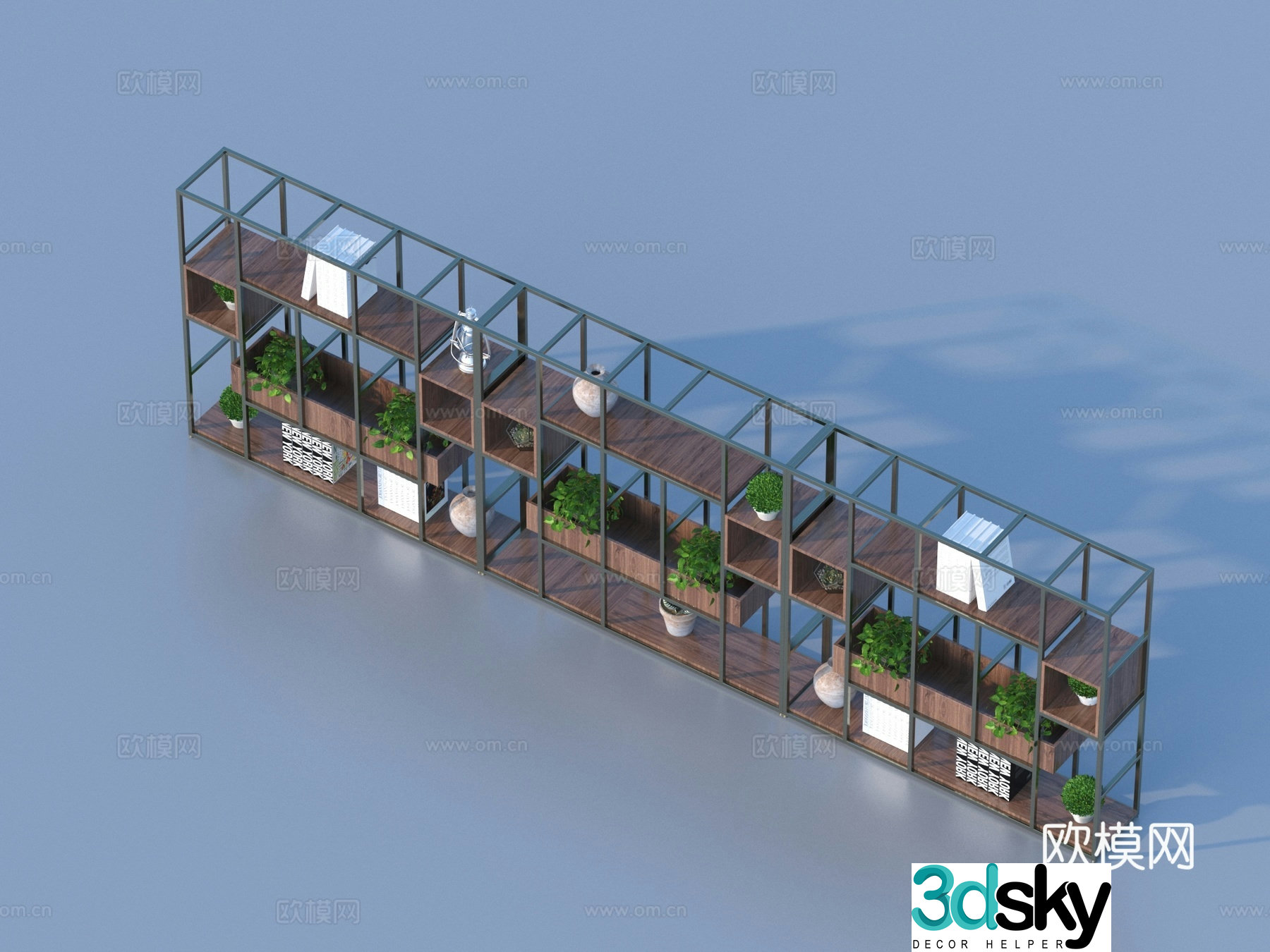 Cabinet Showcase Decoration 3D Model