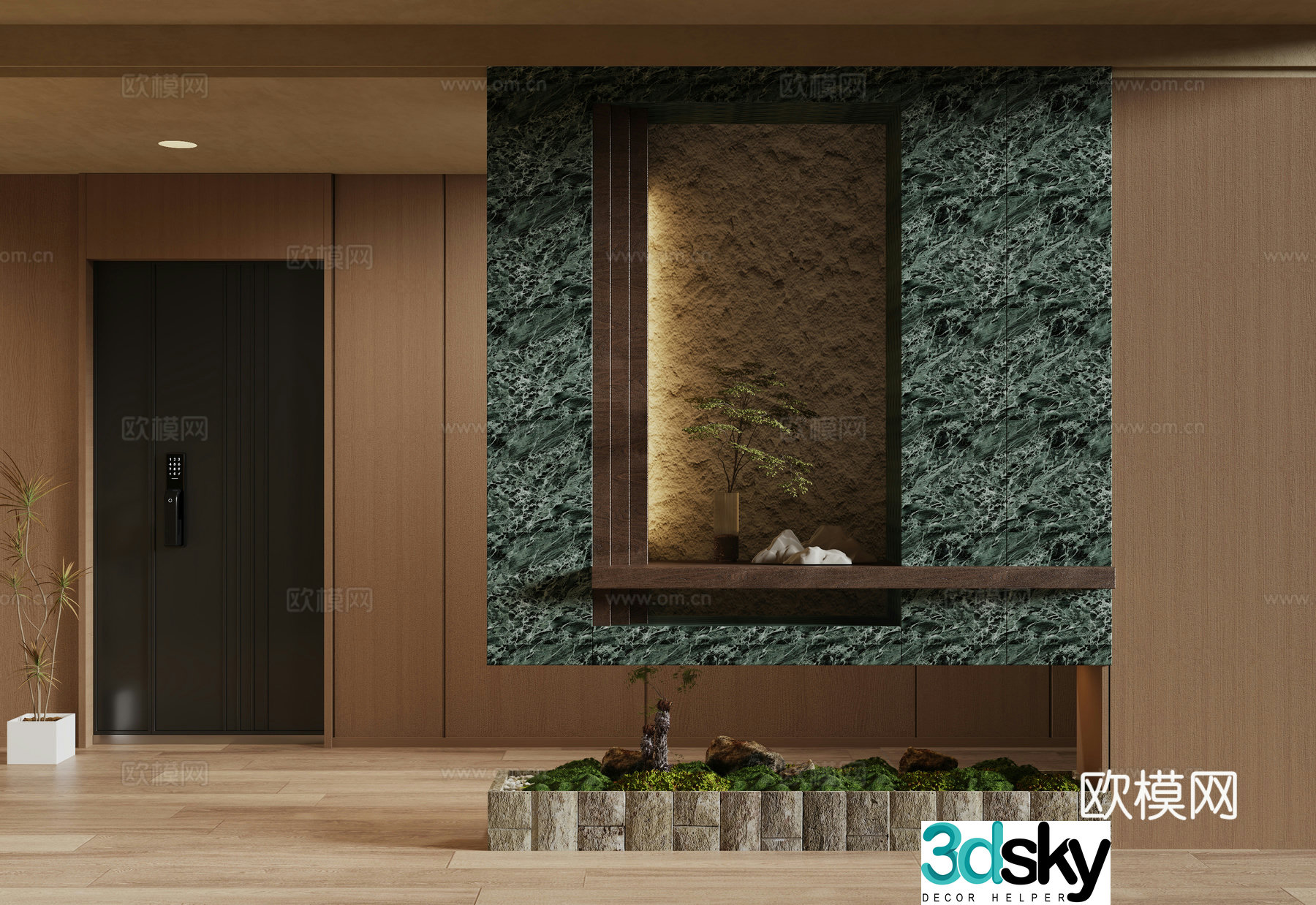 Italian entrance hallway 3D model