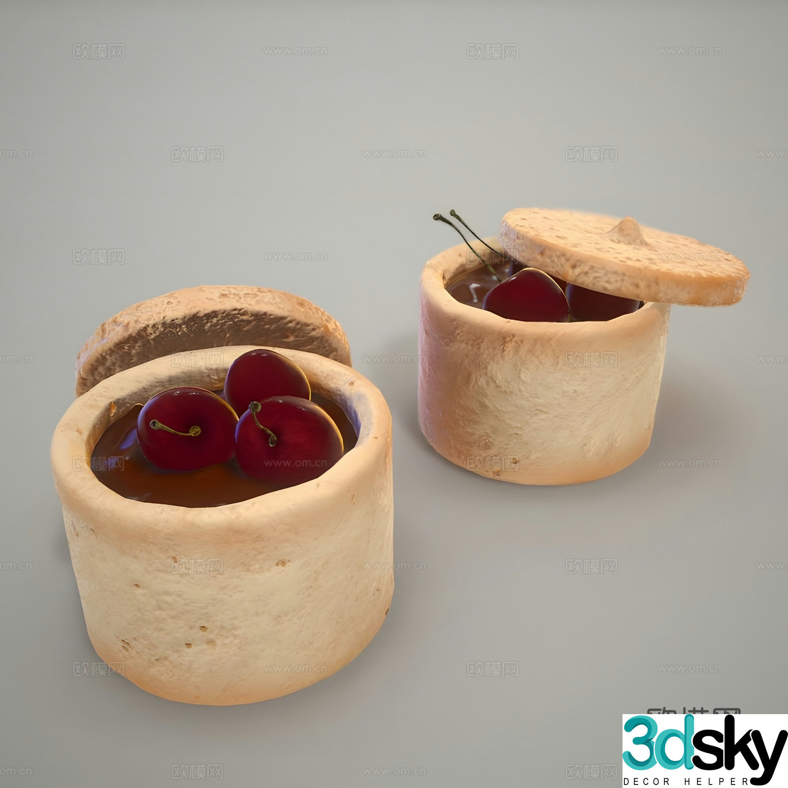 Sand box dessert 3D model