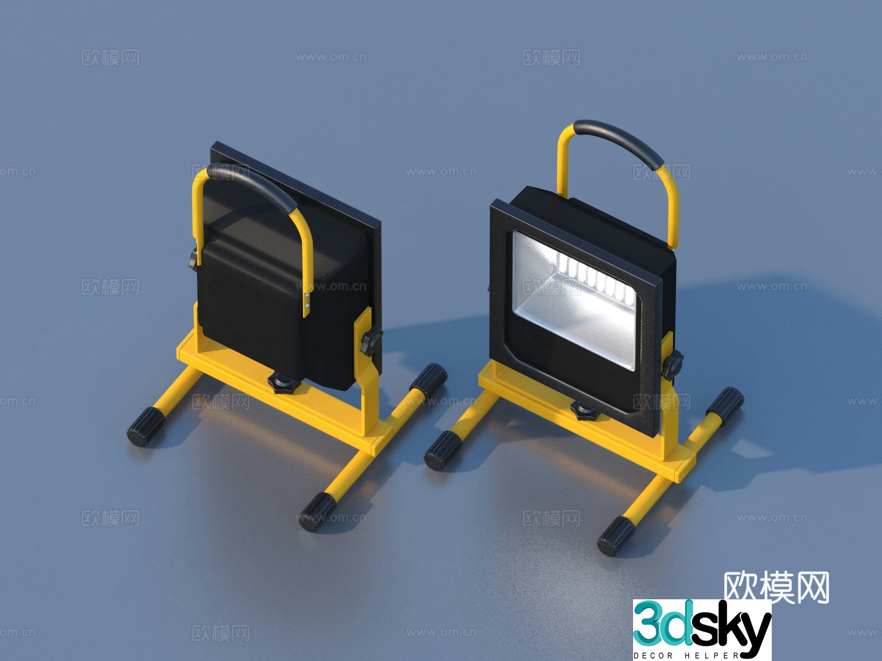 Searchlight Spotlight Stage Lamp 3D Model