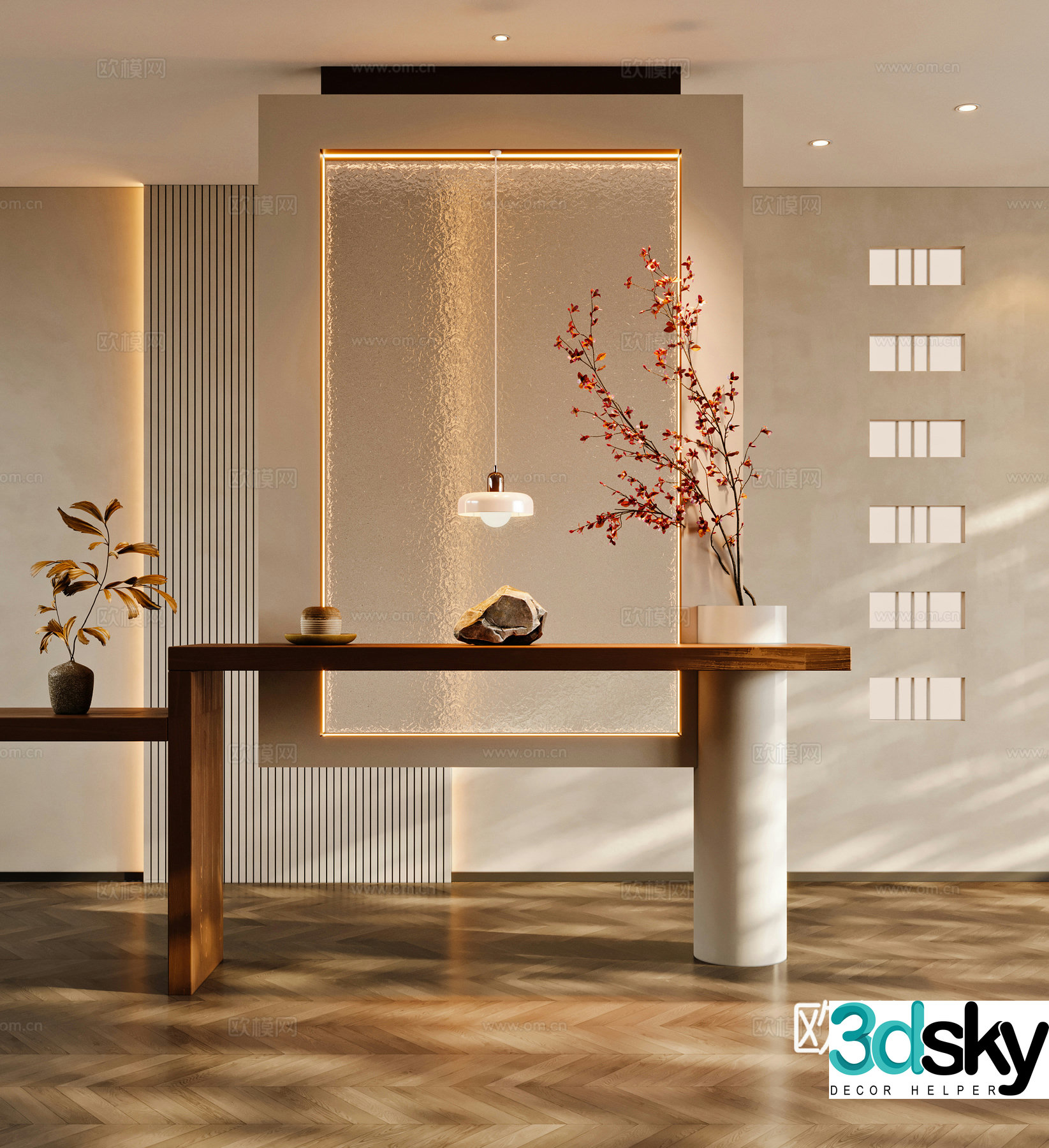 Wasabi Entrance Partition 3D Model