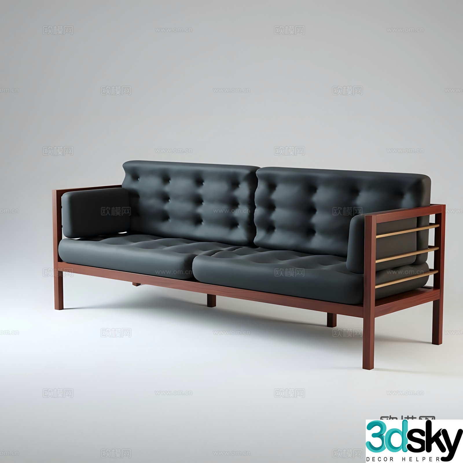 Wasabi two-person sofa 3d model