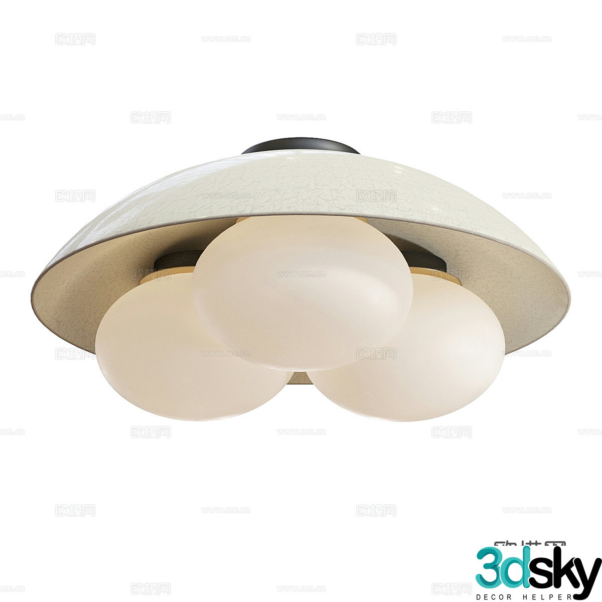 Modern UFO ceiling light 3d model
