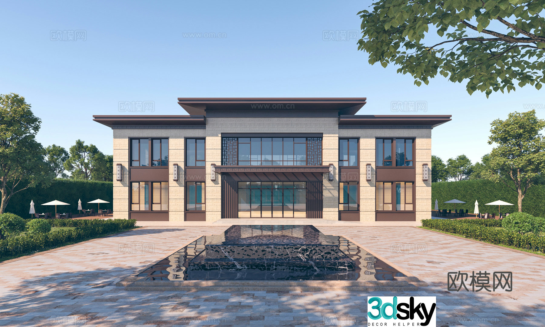 Modern sales department appearance 3D model