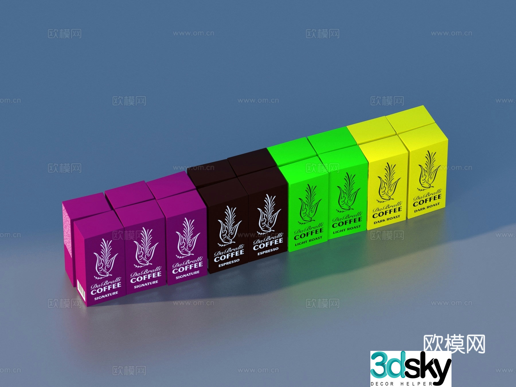 Carton Packaging Box Snacks Food 3d Model 3d Model