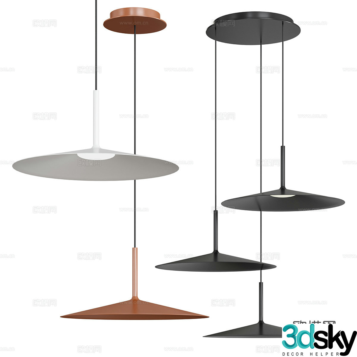 UFO chandelier 3d model