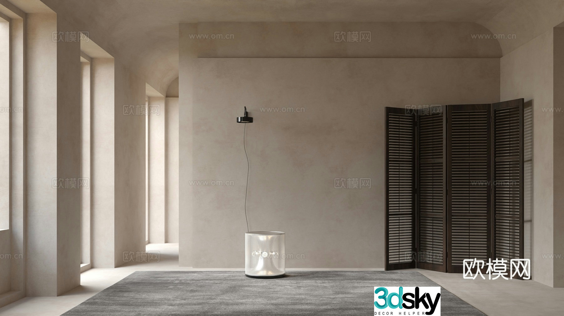 GUBI desk lamp 3d model
