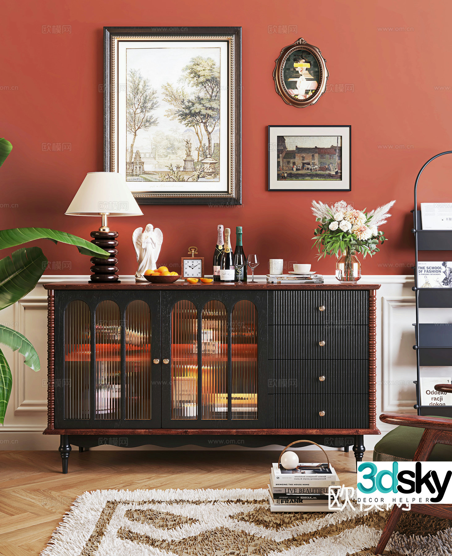 Middle-aged sideboard 3D model
