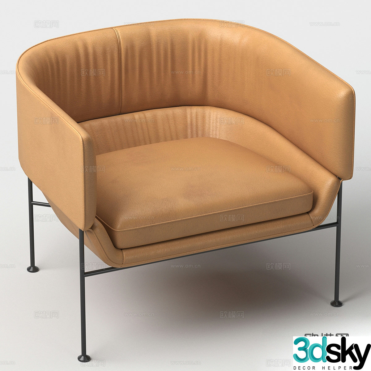 Sofa chair leisure chair 3d model