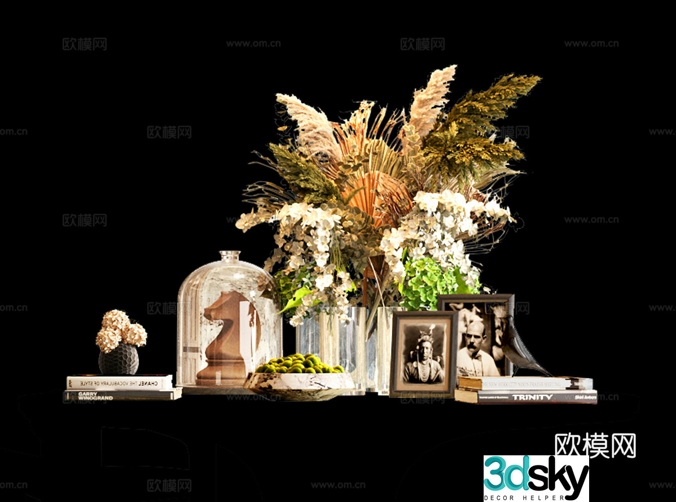 Modern ornaments ornaments crafts vase 3d model