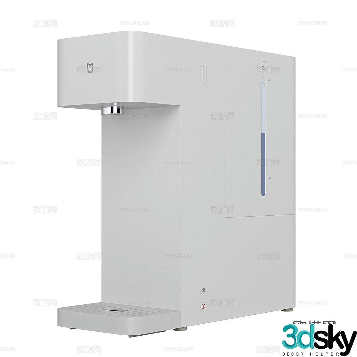 Modern water dispenser water purifier 3D model