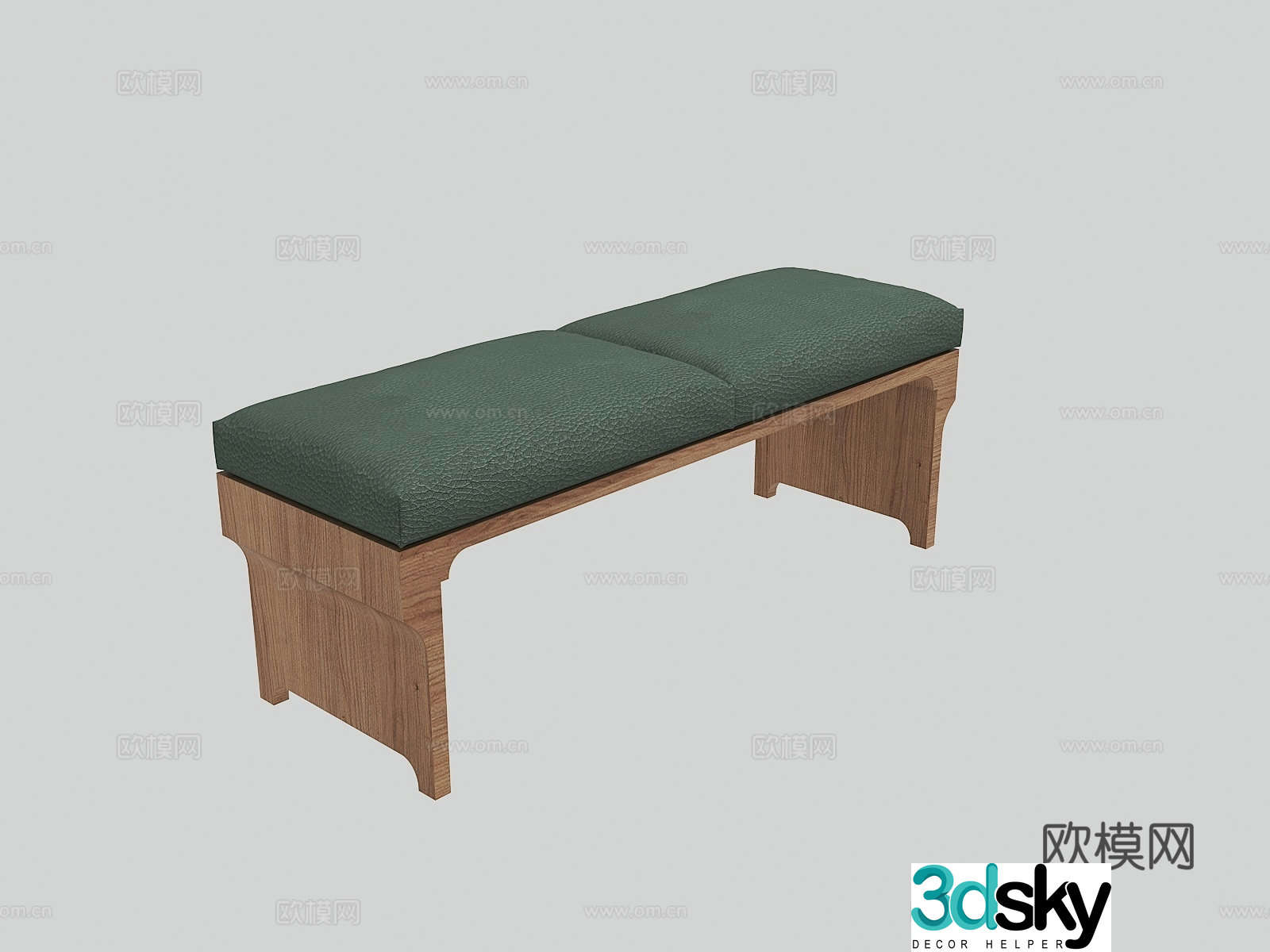 Modern stool bench shoe changing stool 3d model