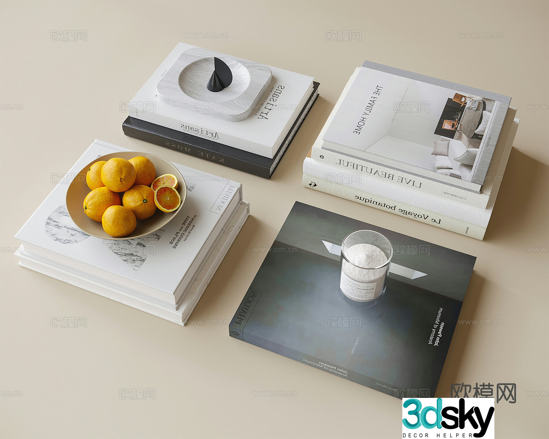 Modern books Book 3d model