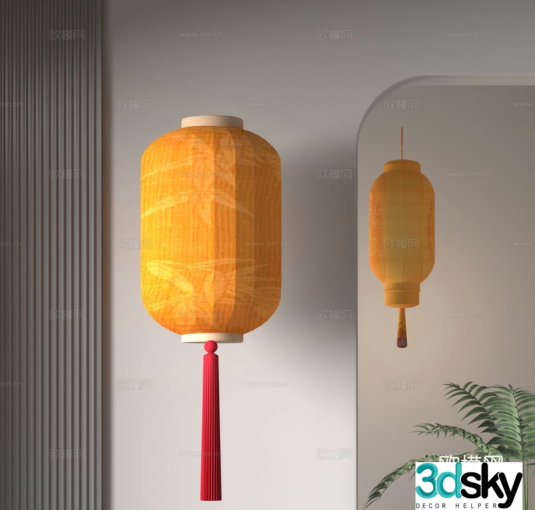 Chinese lantern 3d model