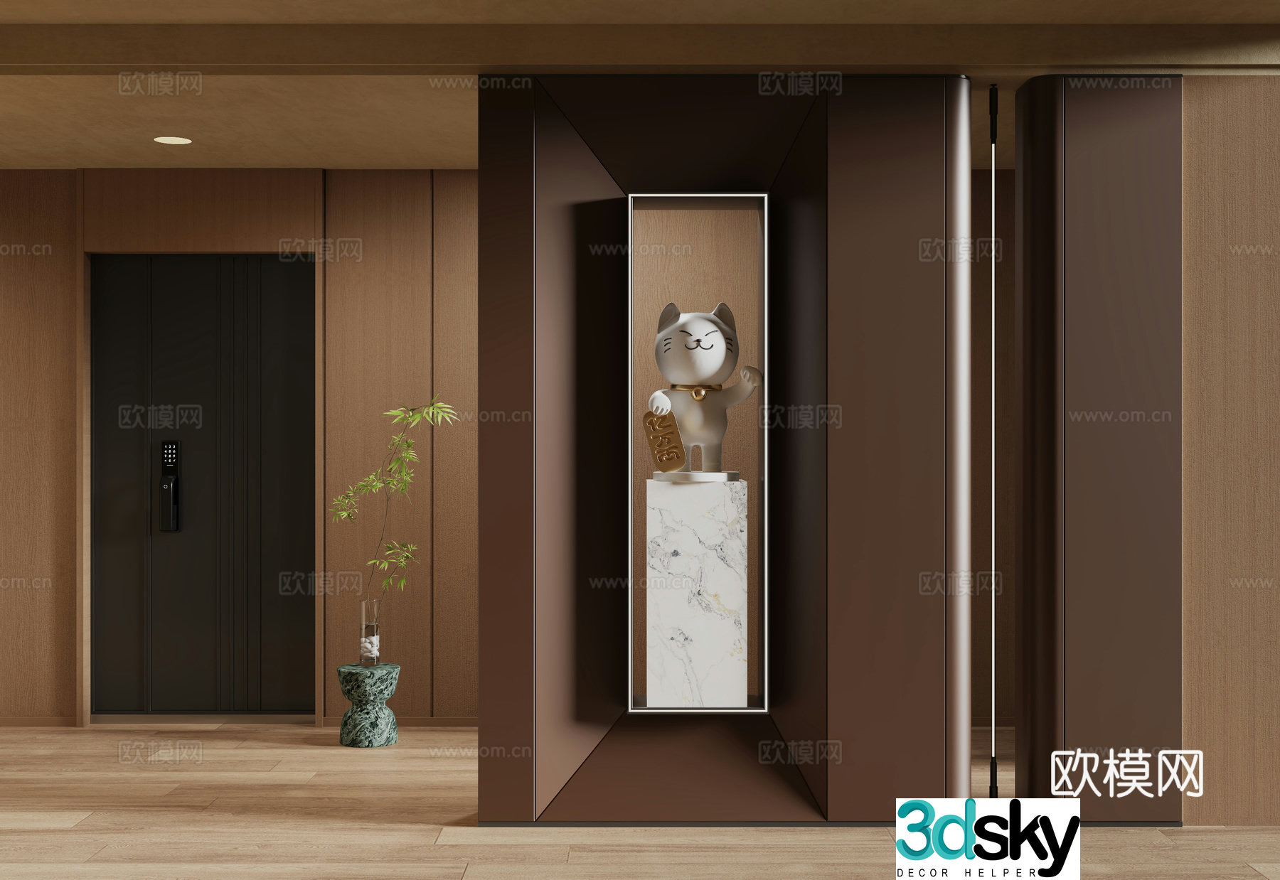Italian entrance hallway 3D model