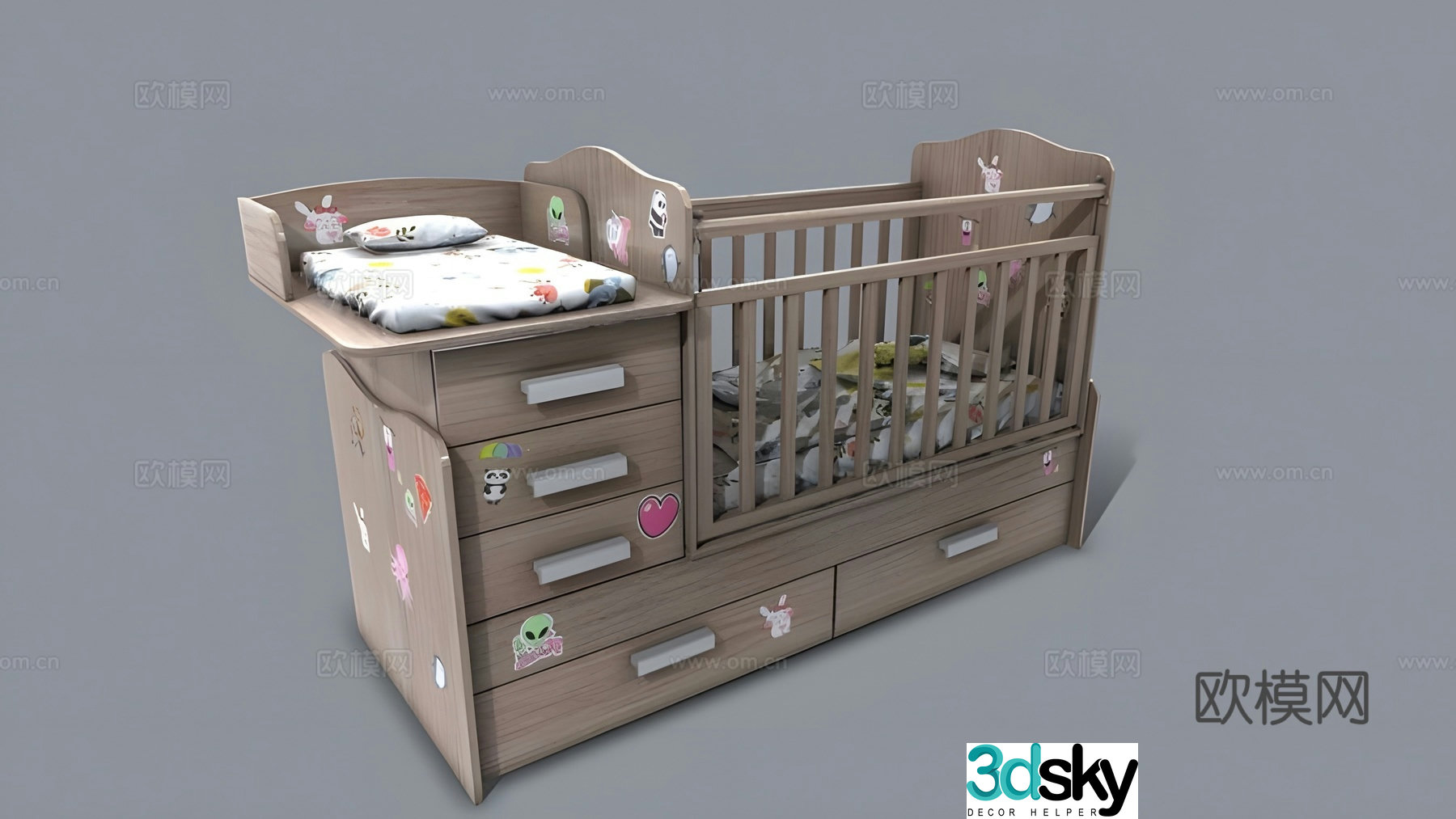 crib 3d model
