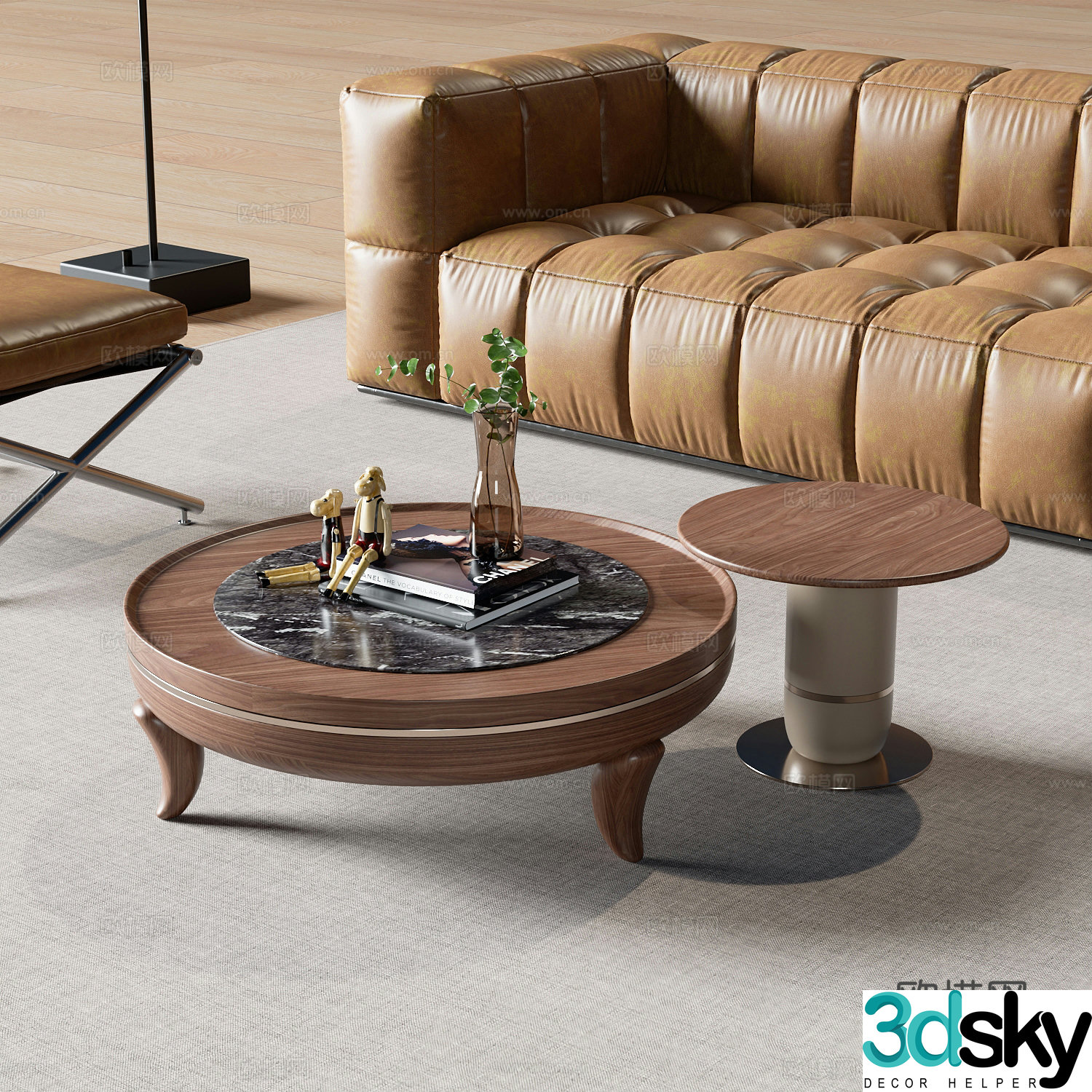 Wabi Vintage Coffee Table 3D Model