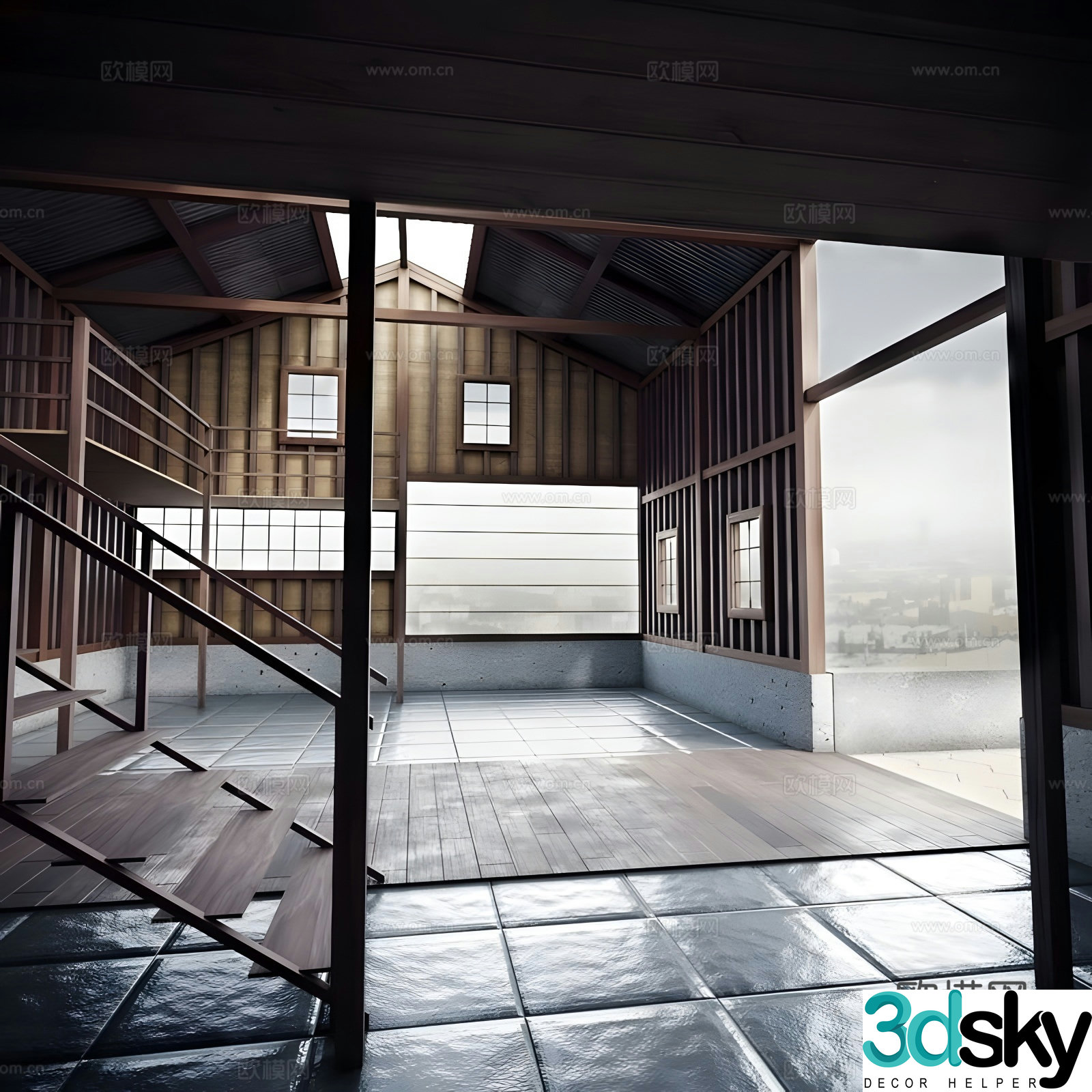 3D model inside the space