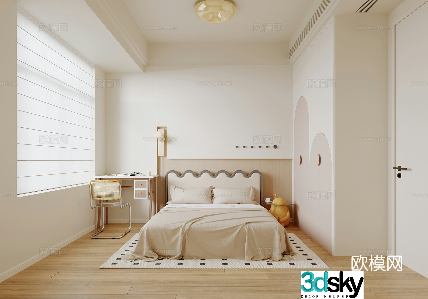 Modern children’s room children’s room 3d model