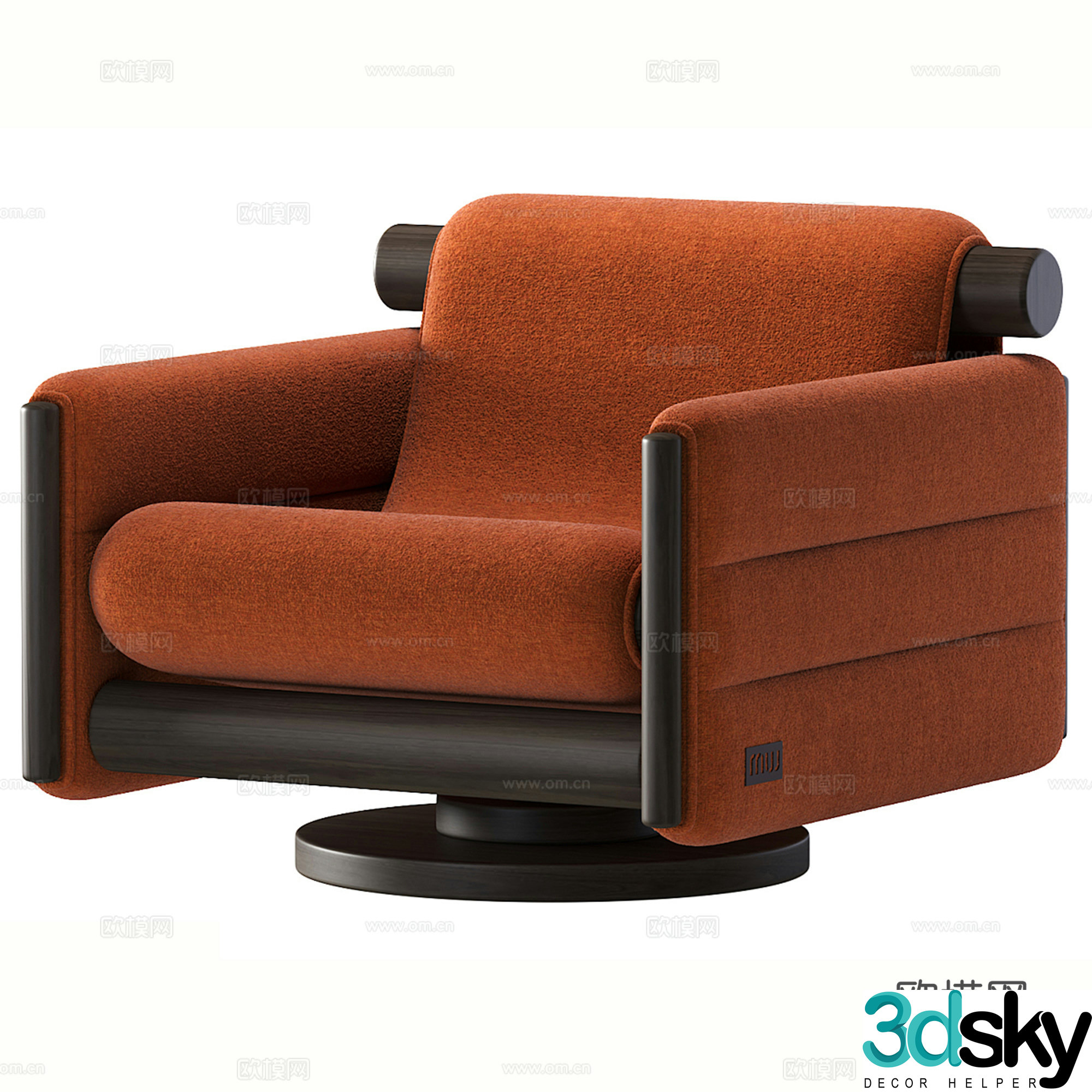 Modern single sofa 3d model