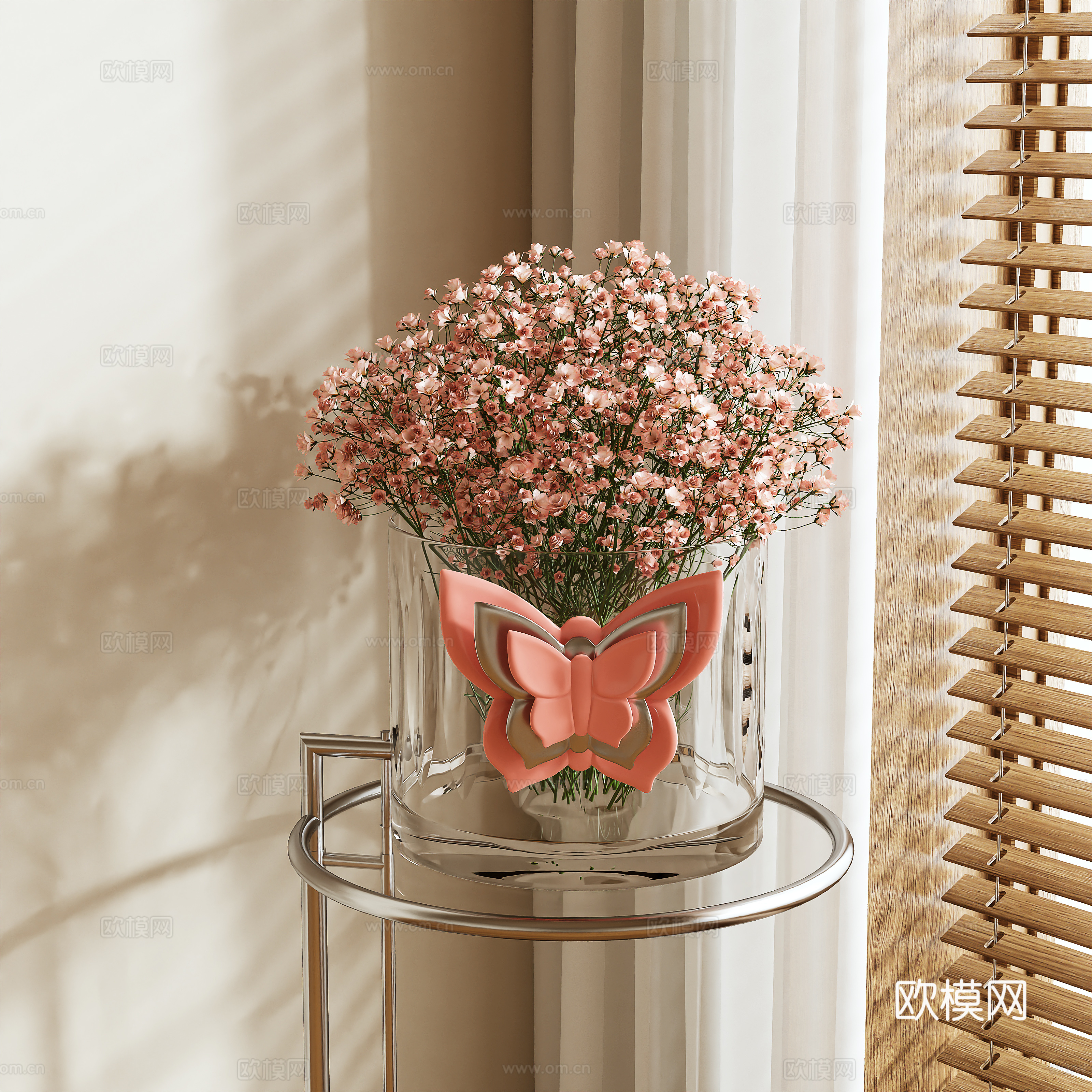 Vase Flower Art Flower Arrangement Flower 3D Model