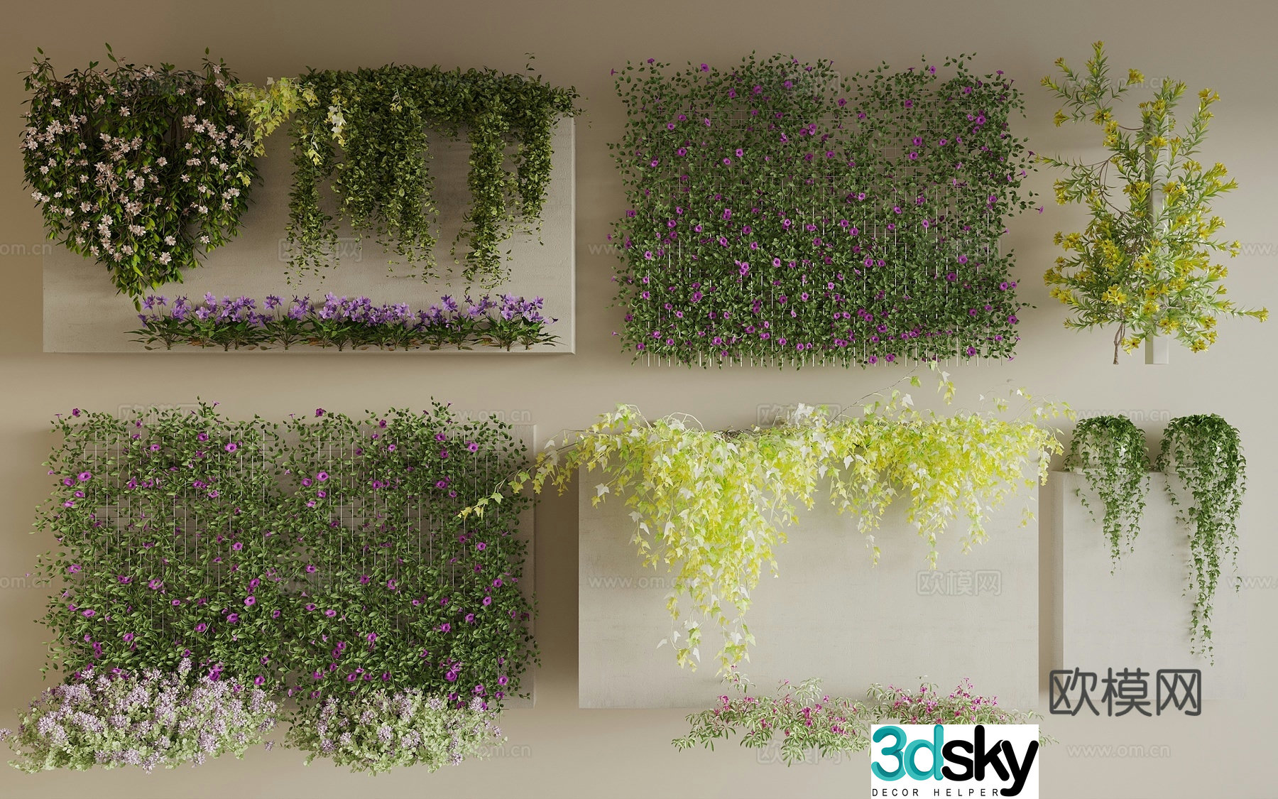 vine vine plant rose vine vine rose plant wall flower vine ivy 3d model