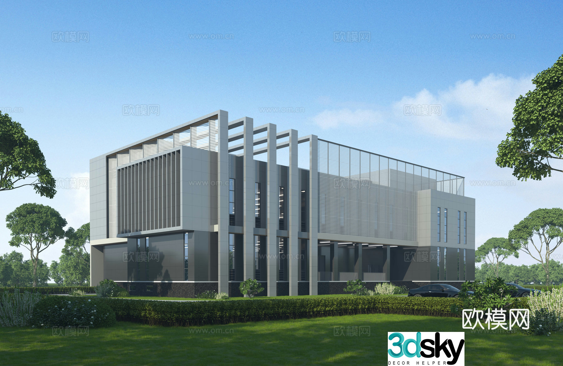Appearance of the substation 3D model