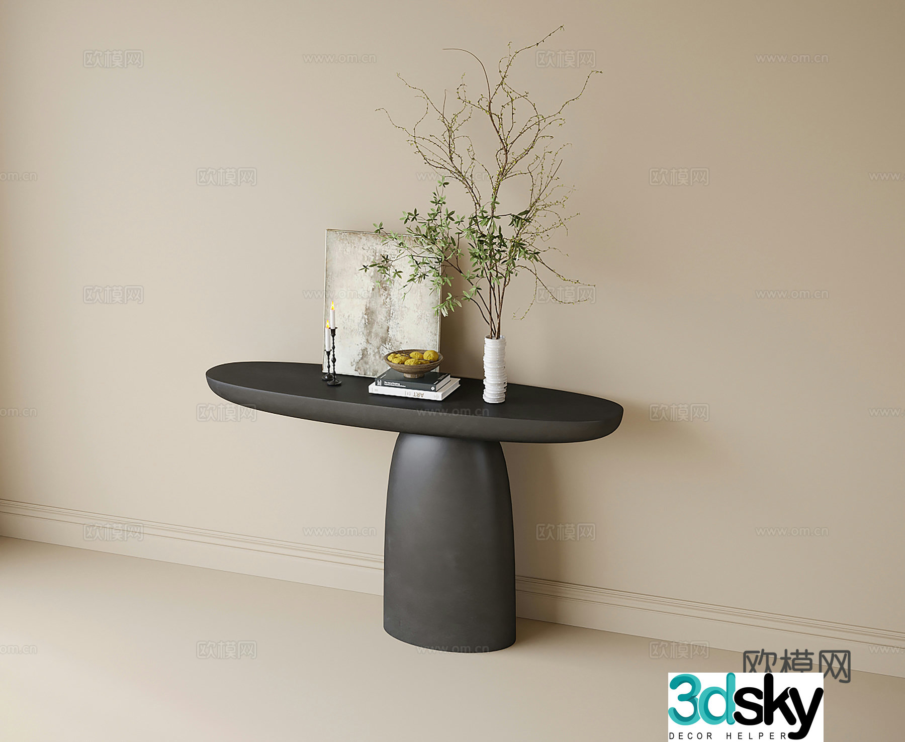 Modern end viewing platform 3D model