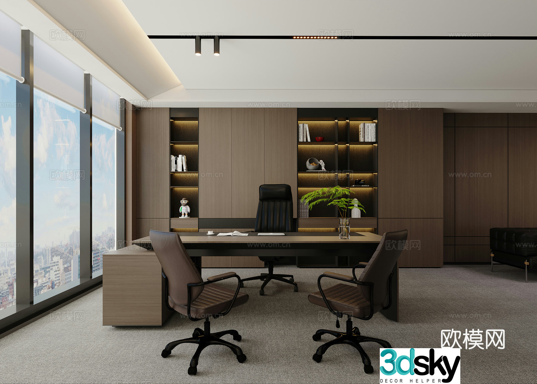 Italian manager office 3d model