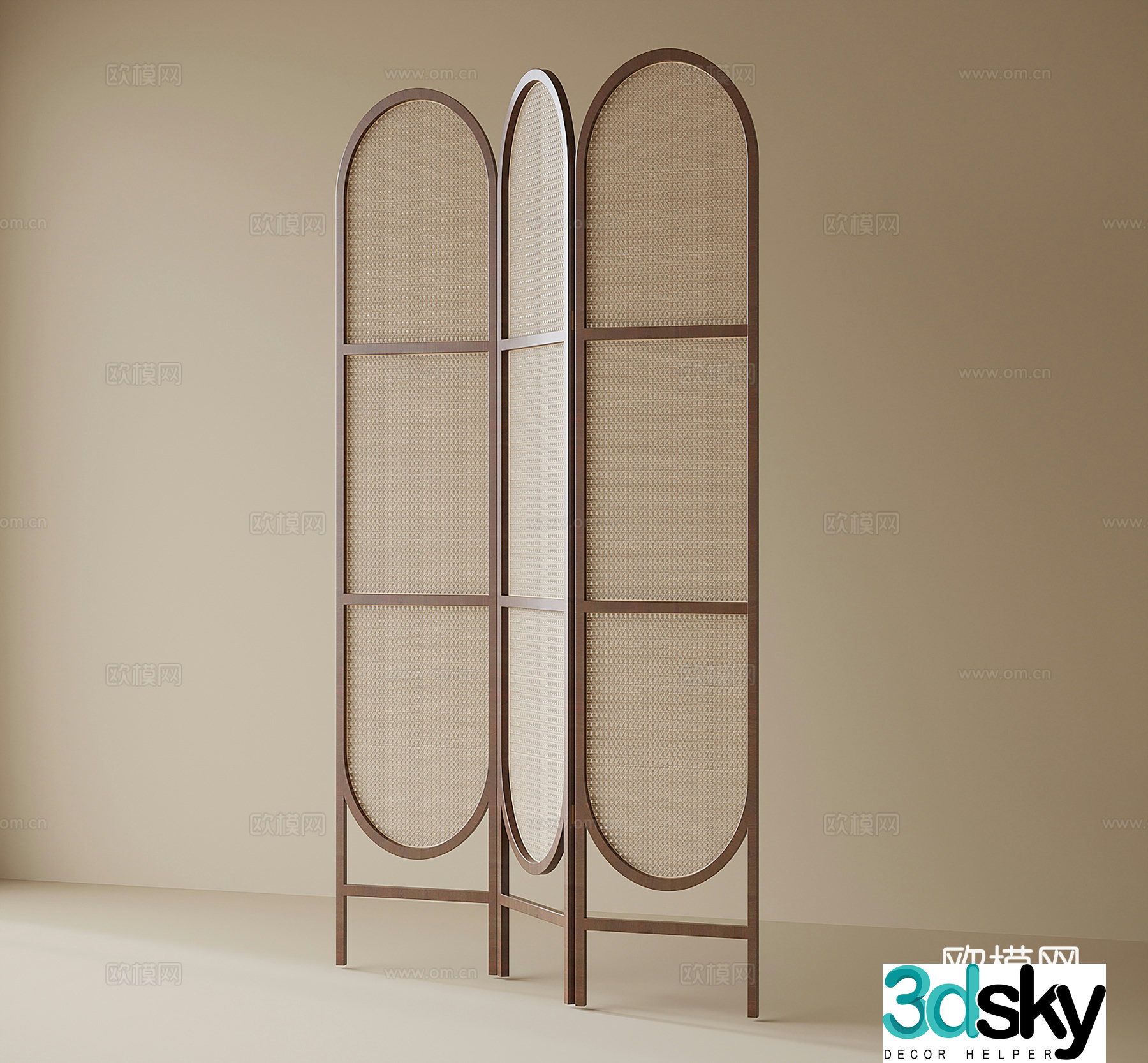 Wasabi folding screen 3d model
