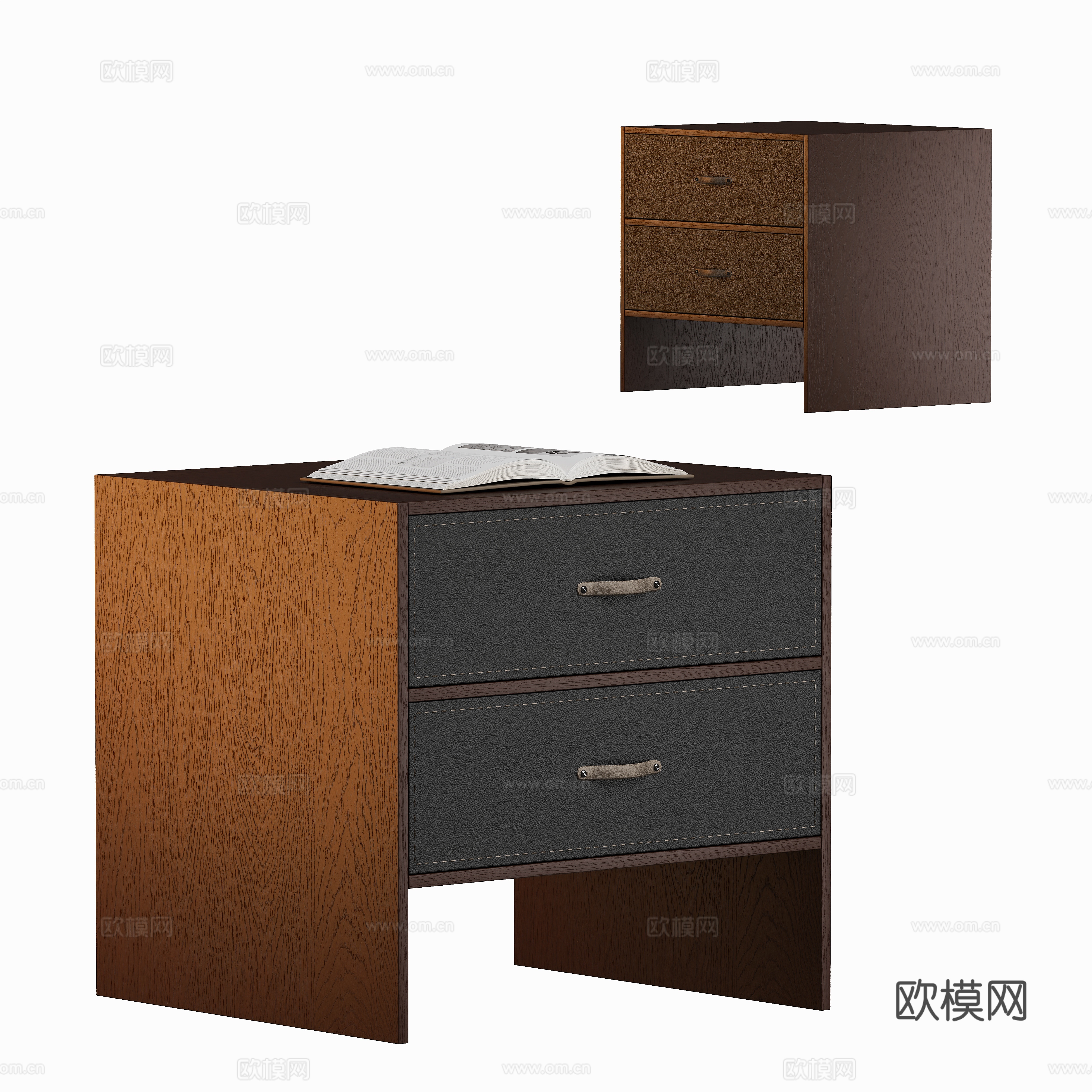 Modern bedside table 3d model