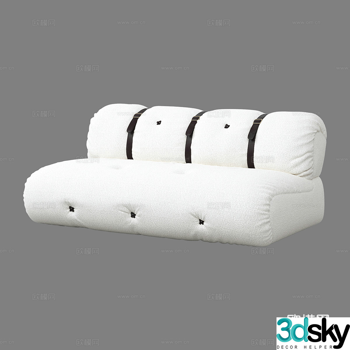 Modern multiplayer sofa 3d model