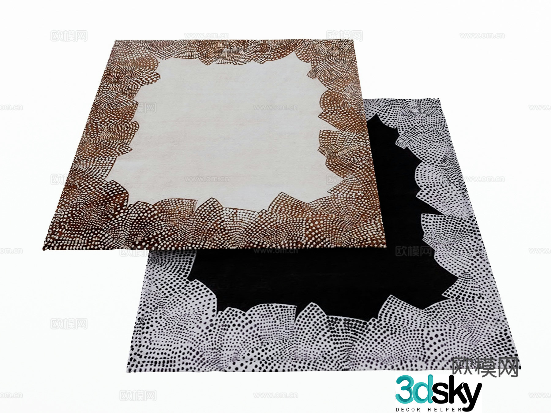 Modern carpet 3d model