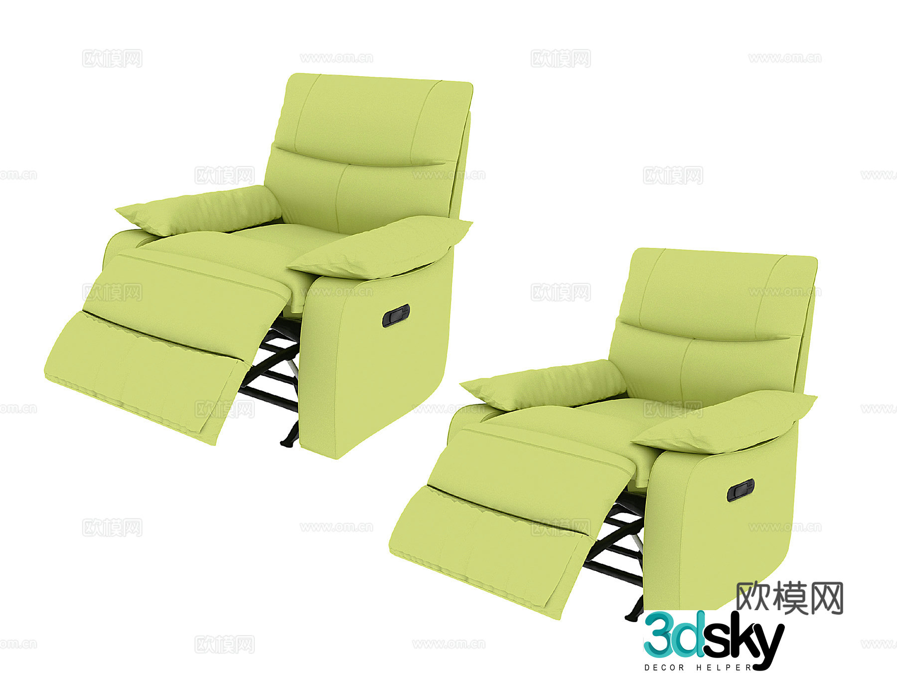 Massage chair 3D model