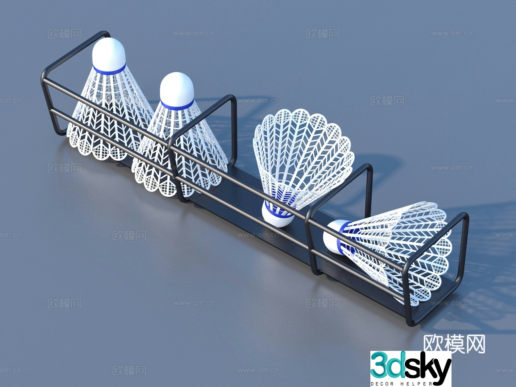 Badminton Ball Sports Fitness 3D Model