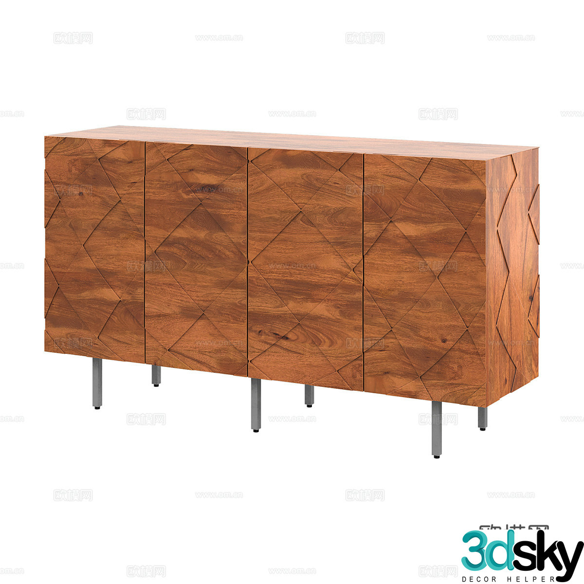 Nordic porch cabinet 3D model