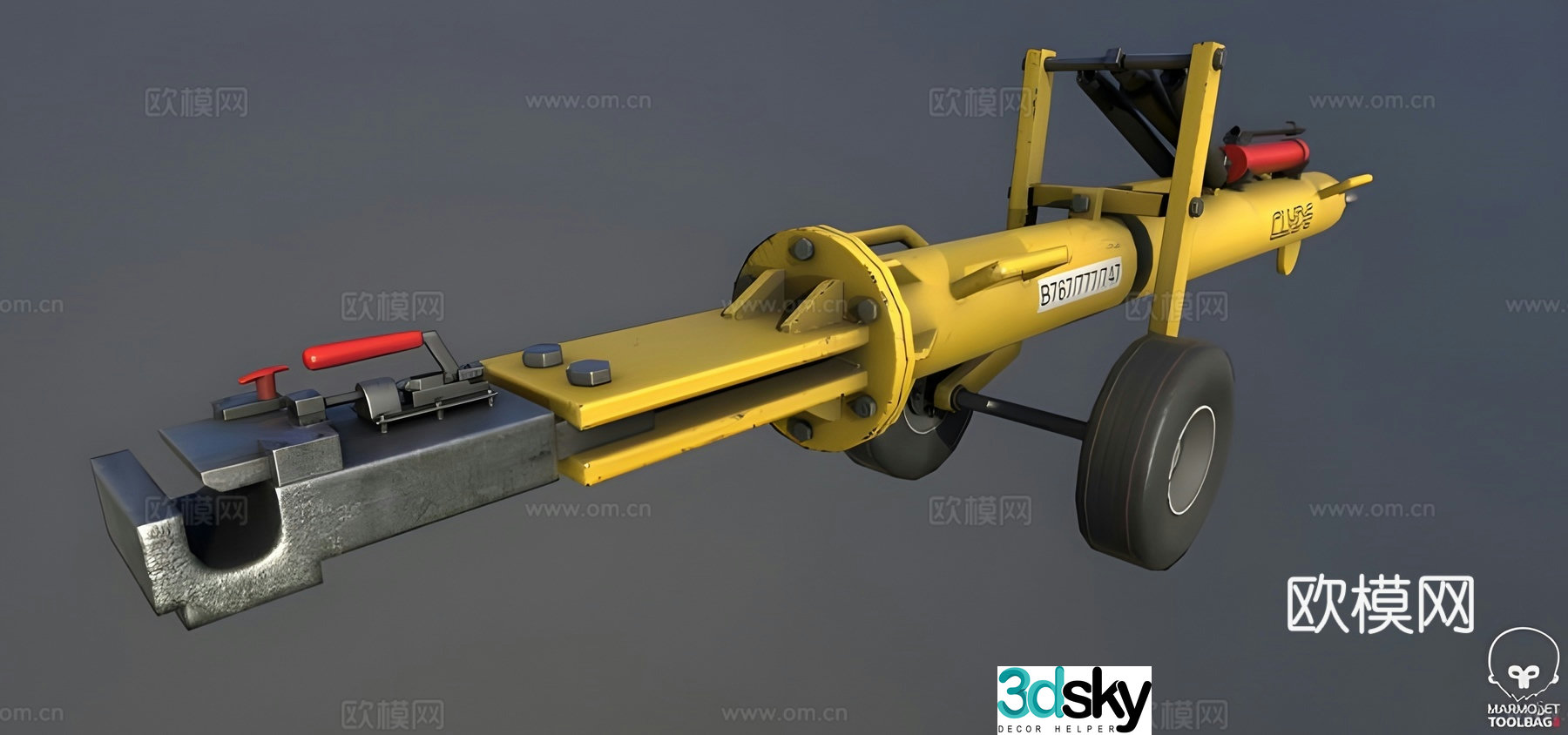 Back-drag arm 3d model