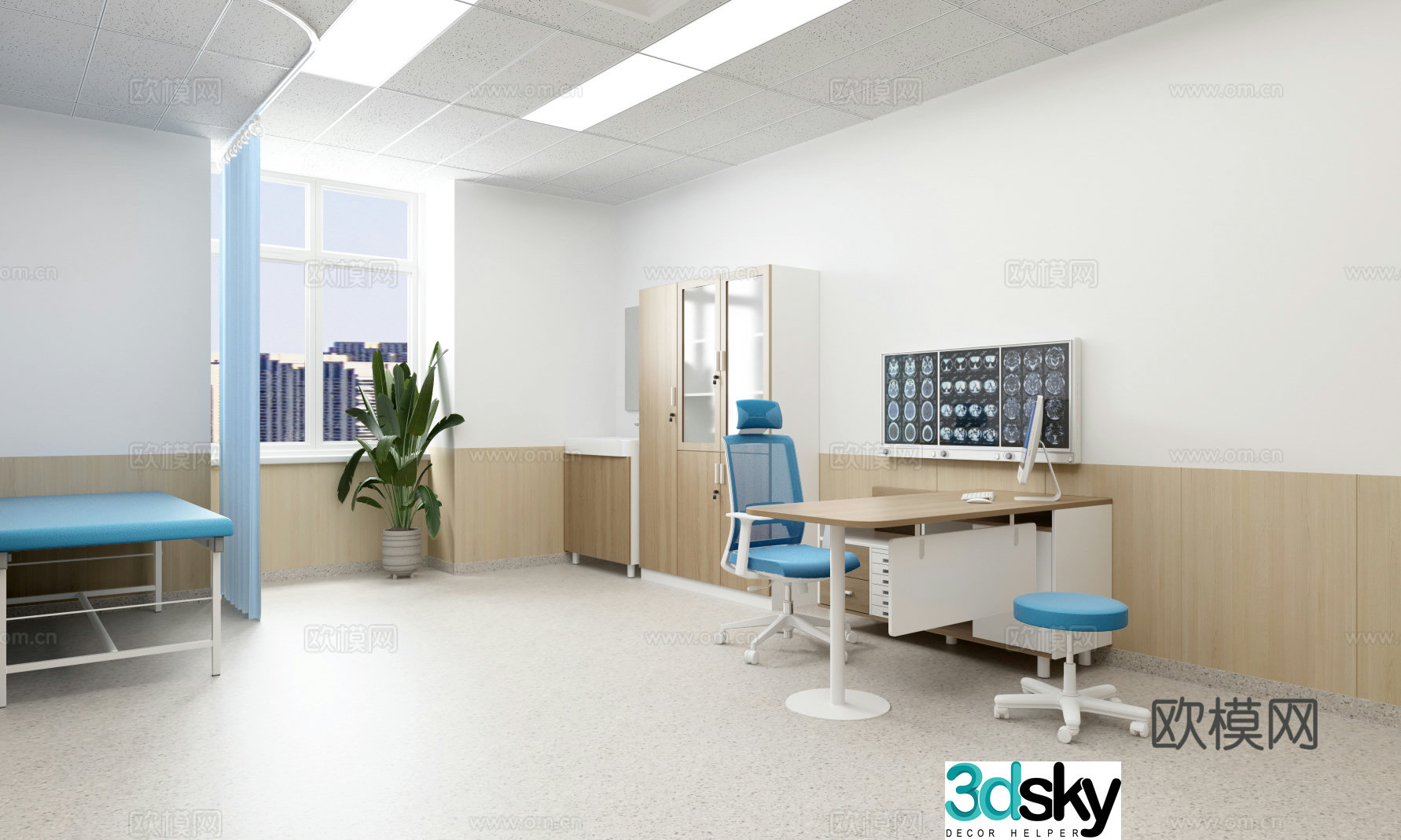 Modern Clinic 3D Model