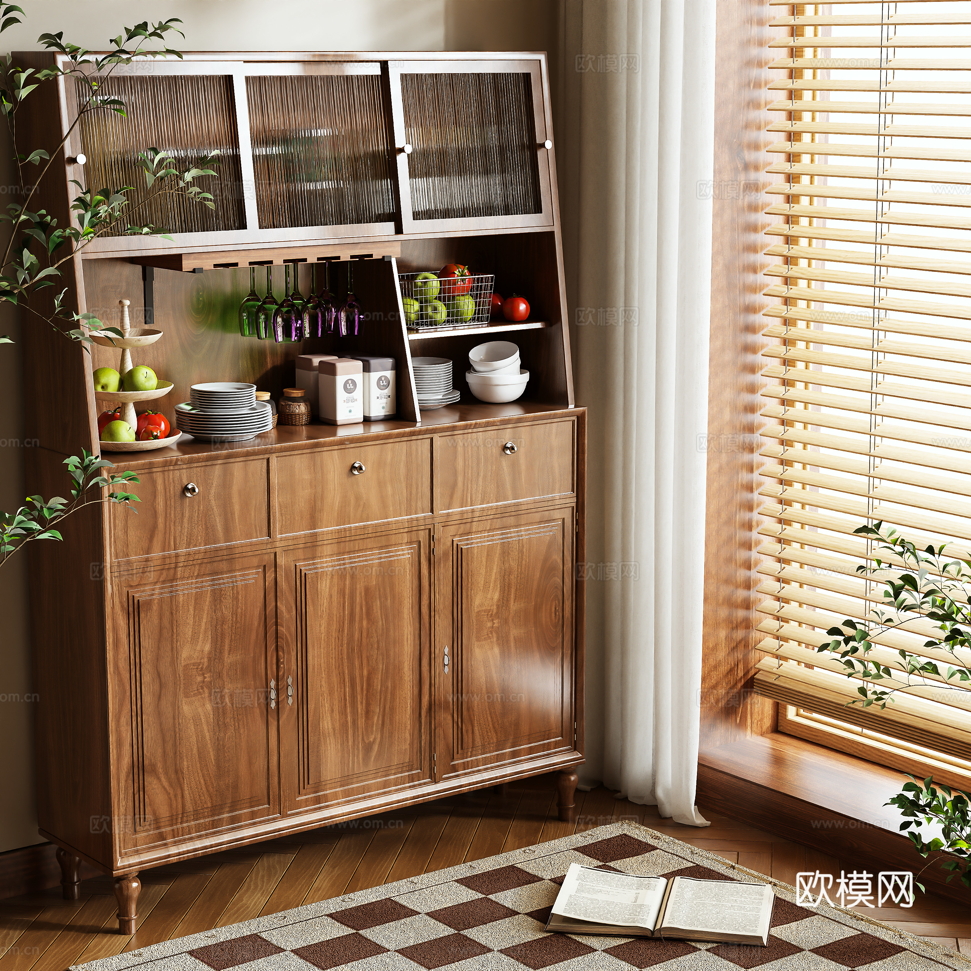 Middle-aged sideboard 3D model