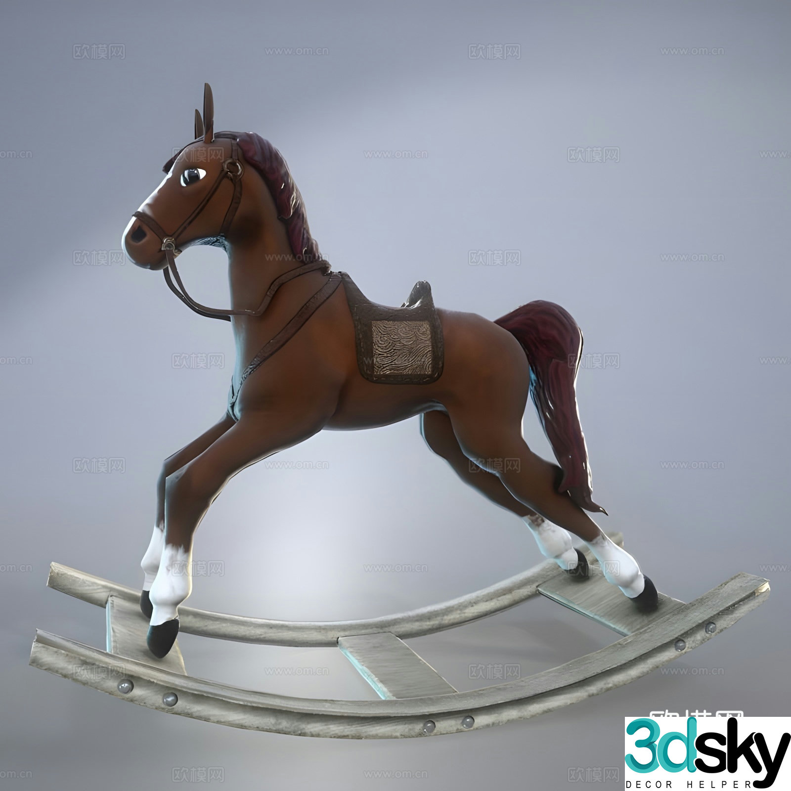 Toy horse Trojan 3D model