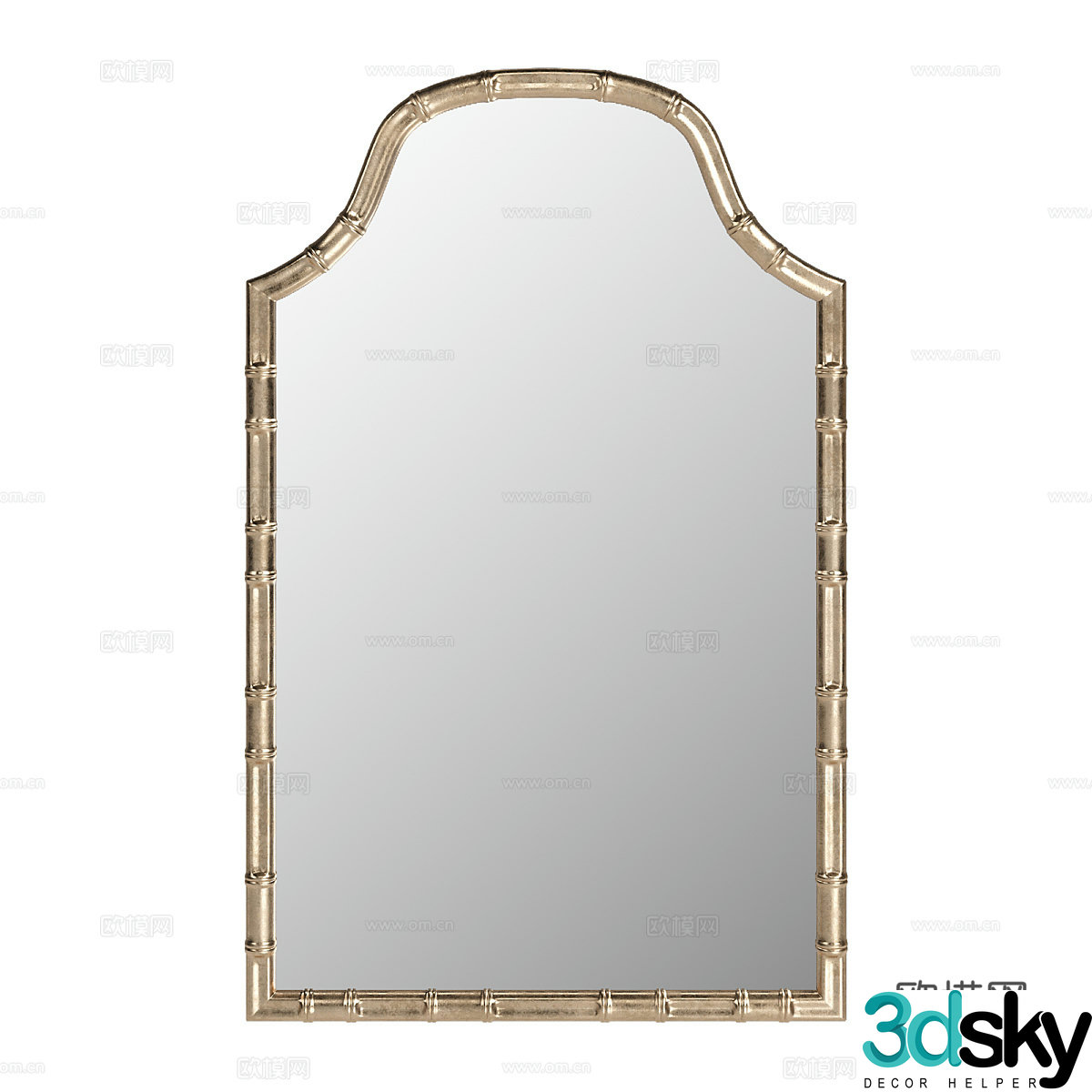 Modern mirror Decorative mirror Living room mirror 3d model