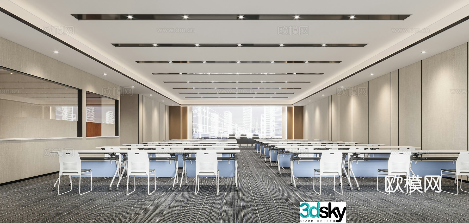 Modern conference room 3D model
