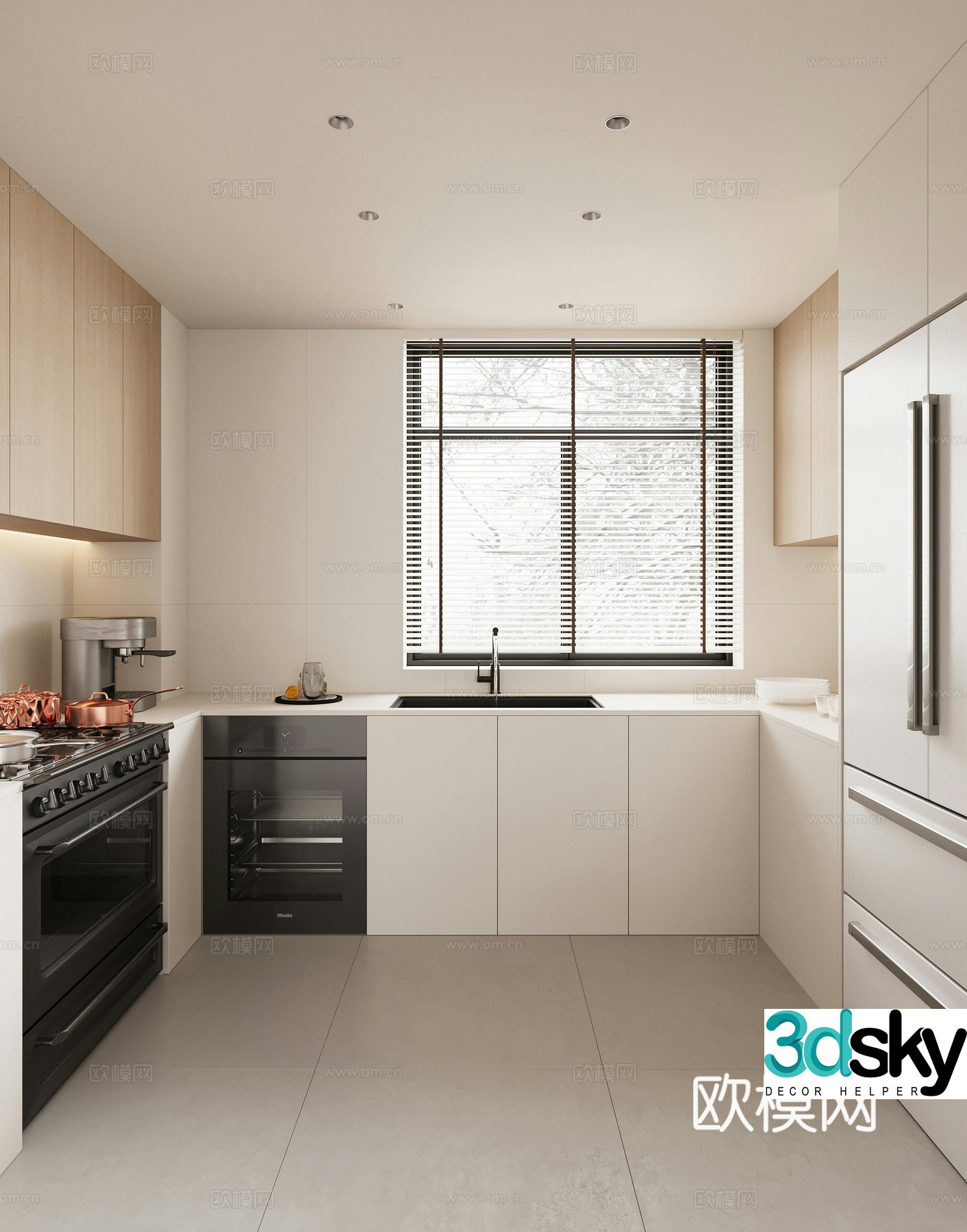 Modern kitchen 3d model