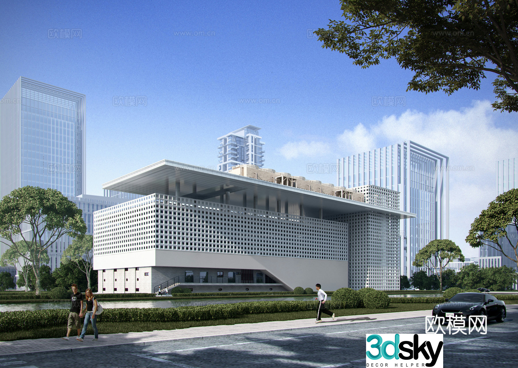 Substation appearance 3D model