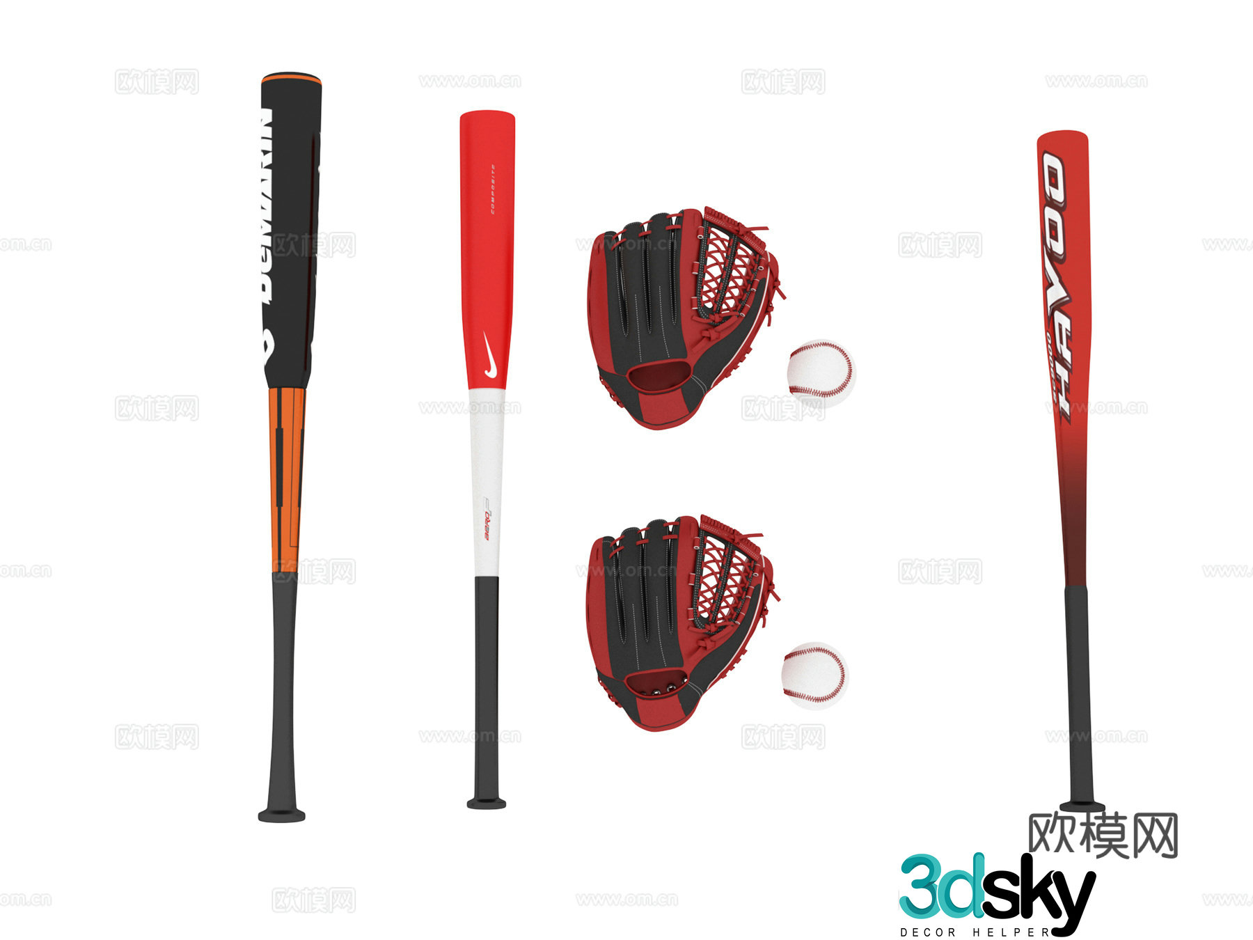 Sports Goods Baseball 3d Model