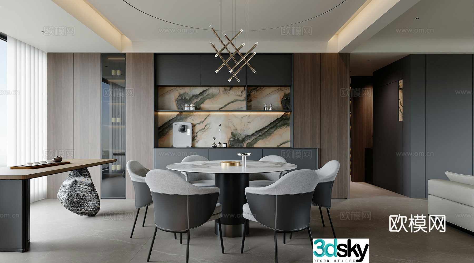 Modern restaurant 3D model