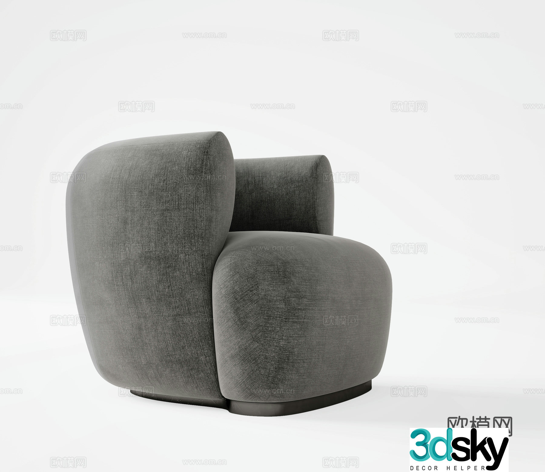 Single sofa 3d model